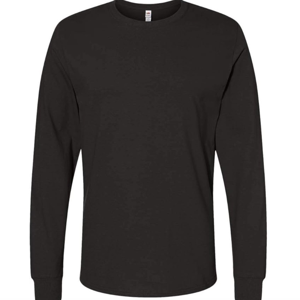 Unisex ICONIC Black Long Sleeve T-Shirt NEW